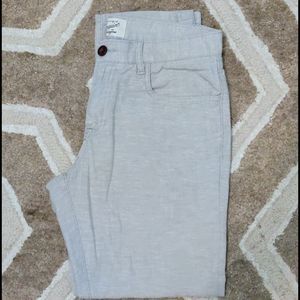 Grey linen Original Penguin tailored pants